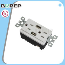 BAS15-2USB UL prises électriques de prise de courant de bande électrique avec USB